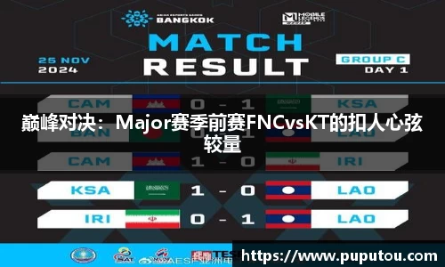 巅峰对决：Major赛季前赛FNCvsKT的扣人心弦较量