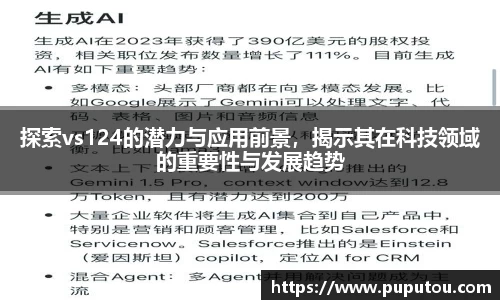 探索vs124的潜力与应用前景，揭示其在科技领域的重要性与发展趋势